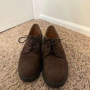 Women's Brown Lace-Up Loafers